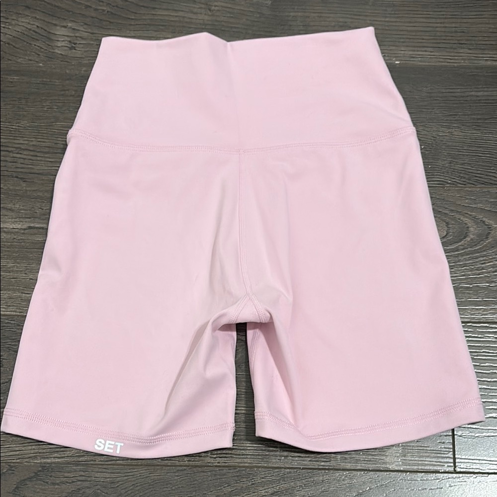 Women's Pink High-Waisted Shorts